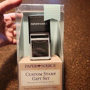 New Paper Source Custom Stamp Gift Set Personalized Self Inking Free Design NIB